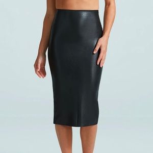Commando Faux Leather Midi Skirt